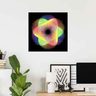 Beautiful geometric pattern  hikari22 poster