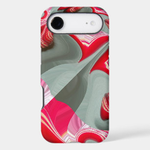 Beautiful Geometric Red Ash Grey Customize Product