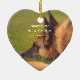 Beautiful German Shepherd Lost Pet Ornament