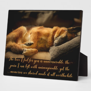 Beautiful German Shepherd Pet Memorial Plaque