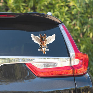 Beautiful German Shepherd with Wings Memorial