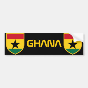 Beautiful Ghana Flag Bumper Sticker