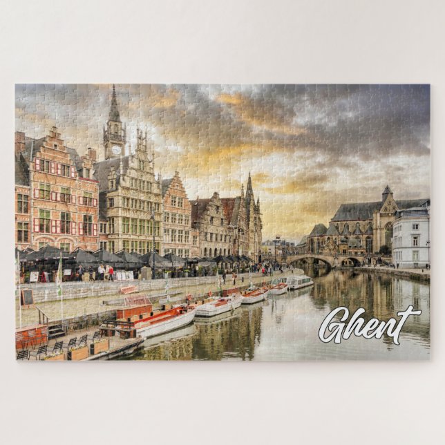 Beautiful Ghent, Belgium Jigsaw Puzzle (Horizontal)
