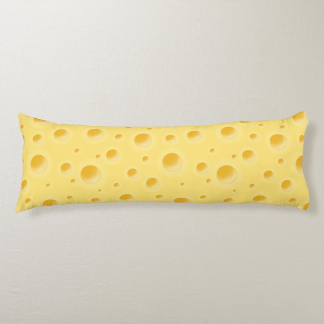 Beautiful Giant Swiss Cheese  Body Pillow (Front)