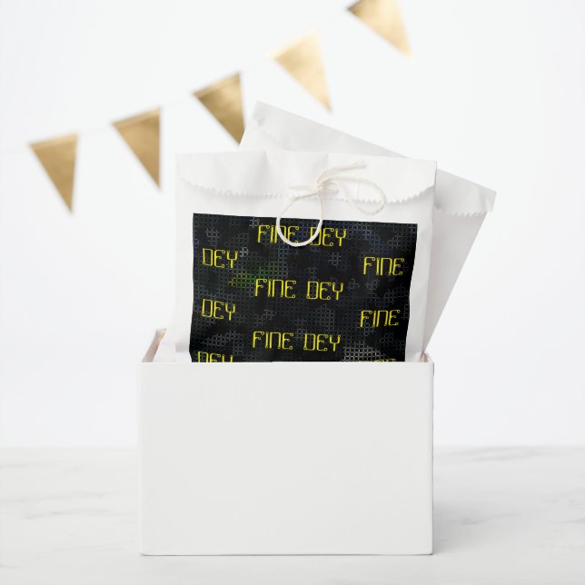  BEAUTIFUL_GIFT_BLACK_YELLOWE FAVOUR BAG (Party)
