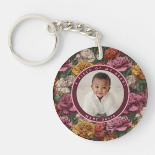 Beautiful Gifts For Coworkers Photo Carnation Keychain