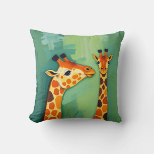 Beautiful Giraffe Throw Pillow