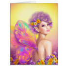 Beautiful girl fairy butterfly