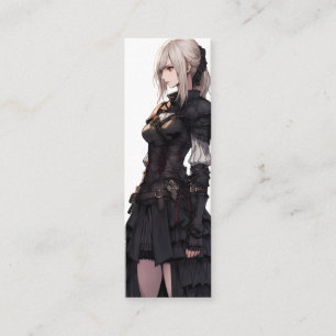 Beautiful Girl Fantasy Anime Mini Business Card