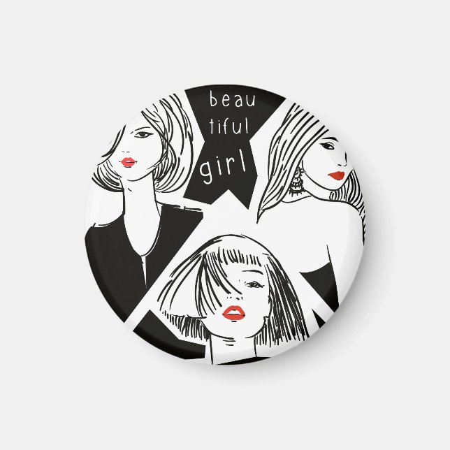 beautiful girl magnet (Front)