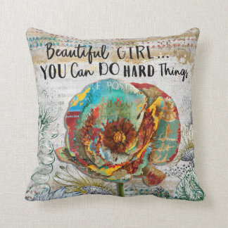 Beautiful Girl Throw Pillow