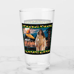 Beautiful Girl TikiMeet.com Tumbler Glass