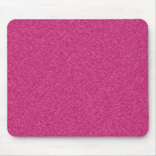 Beautiful girly hot pink glitter effect background mouse pad