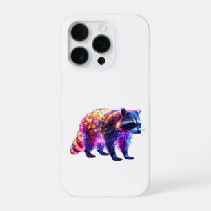 Beautiful Glowing Raccoon iPhone 16 Pro Case