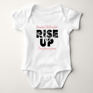 Beautiful Goddaughter Rise Up Christening Gift Baby Bodysuit