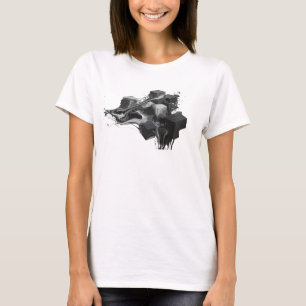 Beautiful Gold Abstract Cubes Trendy Tee