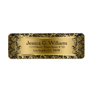 Beautiful Gold And Black Damasks & Lace