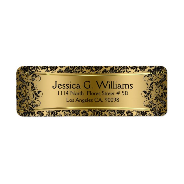 Beautiful Gold And Black Damasks & Lace (Front)