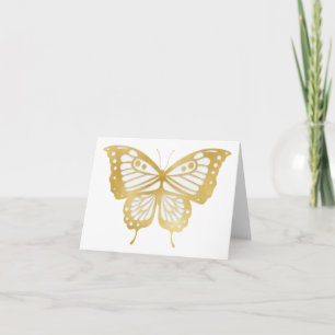 Beautiful Gold Butterfly BLANK Card