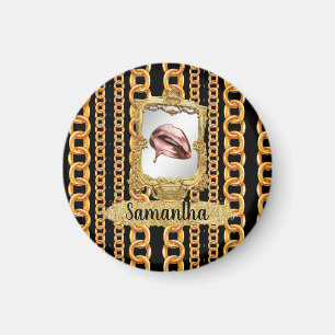 Beautiful Gold Elegant Chic Custom Magnet