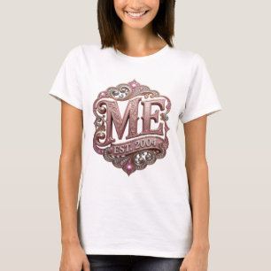 Beautiful Gold ME EST 2004 Bold Design T-Shirt