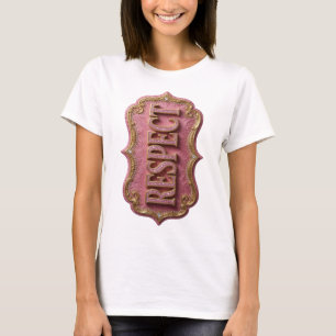 Beautiful Gold RESPECT Print T-Shirt