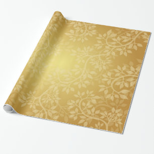 Beautiful Gold Vine Wrapping Paper