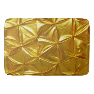 Beautiful Golden Colour Design Bath Mat