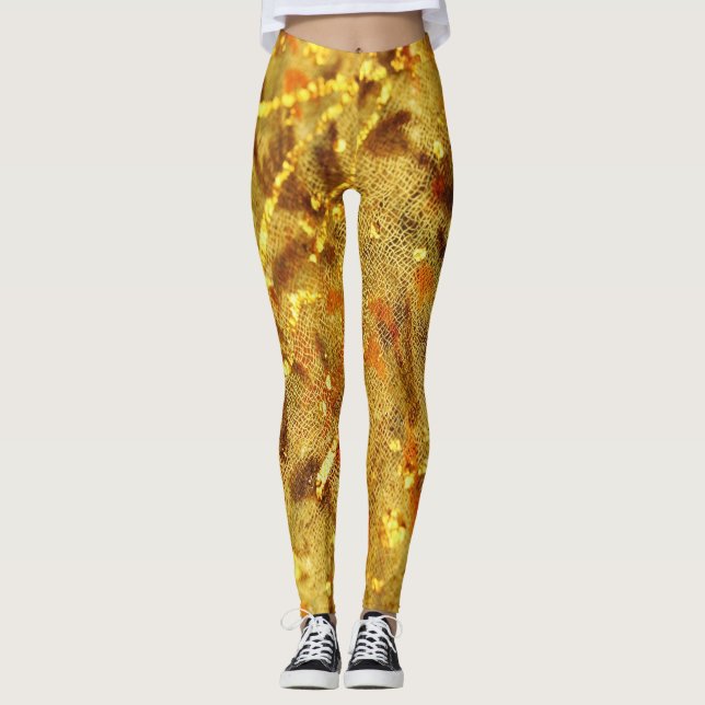 Beautiful golden leggings (Front)