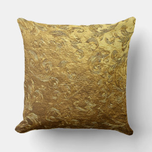 Beautiful Golden pattern Throw Pillow