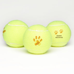 Beautiful Golden Paws Tennis Balls