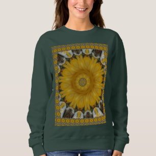 Beautiful Golden Sun Flower Bright Design Sweatshirt