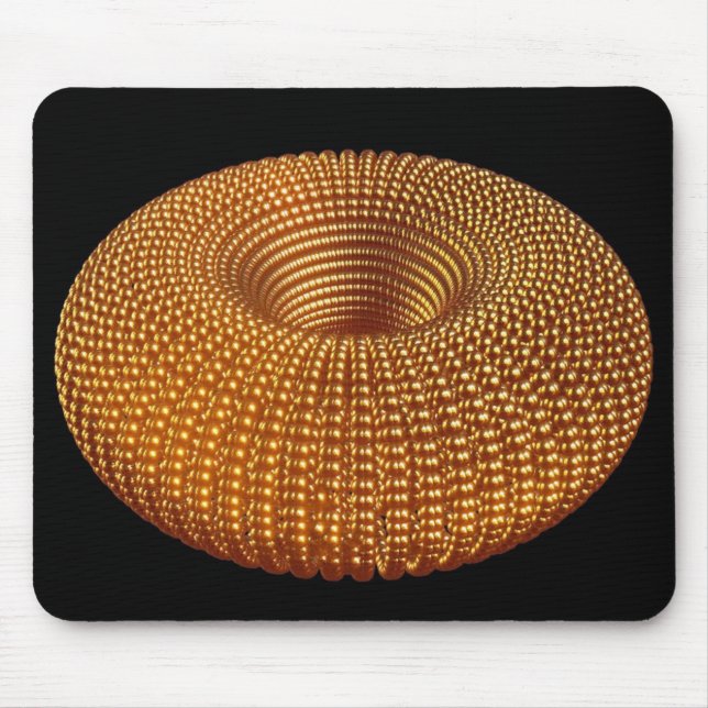 Beautiful Golden Torus Mouse Pad (Front)
