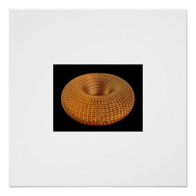 Beautiful Golden Torus Poster (Front)