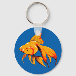 Beautiful Goldfish Keychain