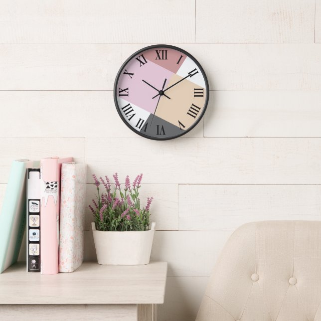 Beautiful Gorgeous Simple Colour Palette Bigdesign Clock (Reading Room)