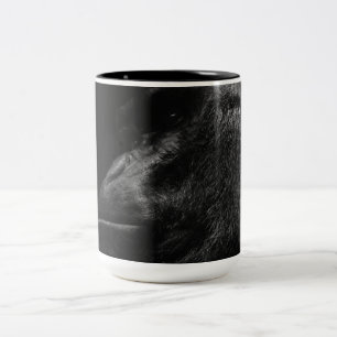 Beautiful Gorilla Primate Two-Tone Coffee Mug