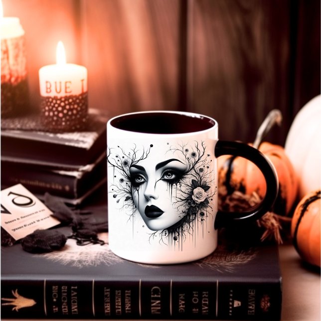 Beautiful Gothic Woman Mug (Creator Uploaded)