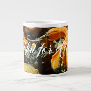 Beautiful Gourds with Customizable Message on a Large Coffee Mug