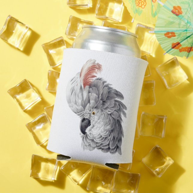 Beautiful Gray hair Cockatoo Can Cooler (In Situ Summer)