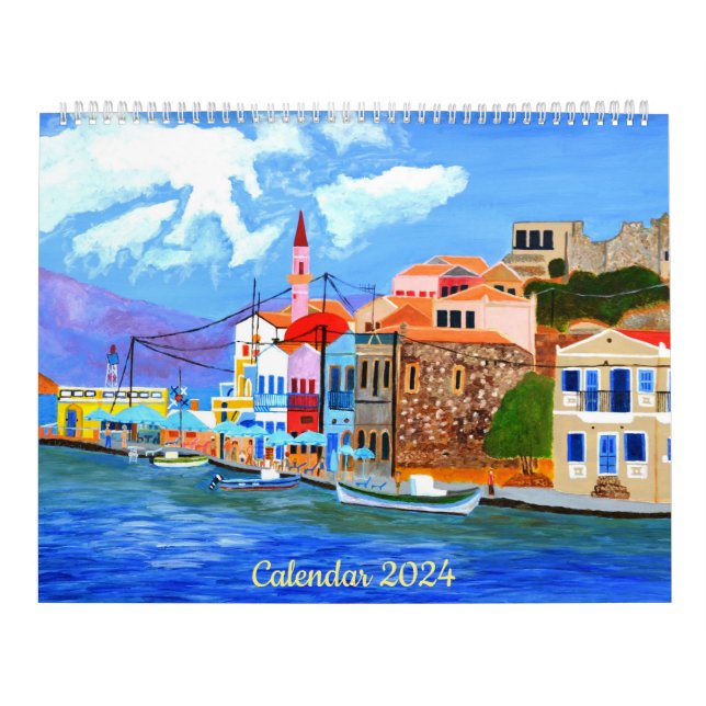Beautiful Greece Calendar 2024 (Cover)