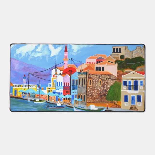 Beautiful Greece  Desk Mat (Front)