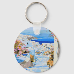 Beautiful Greece Keychain