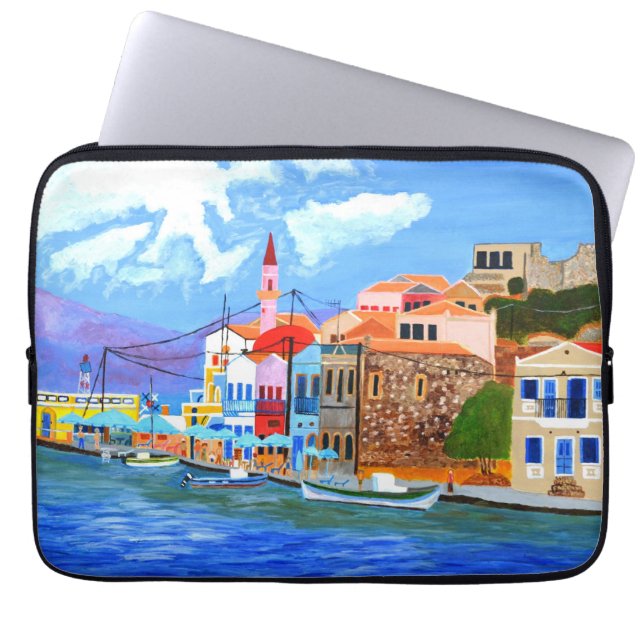 Beautiful Greece  Laptop Sleeve (Front)
