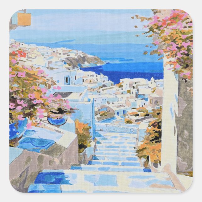 Beautiful Greece Stickers  (Front)