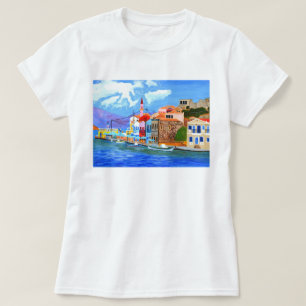 Beautiful Greece T-shirt Plus Size 