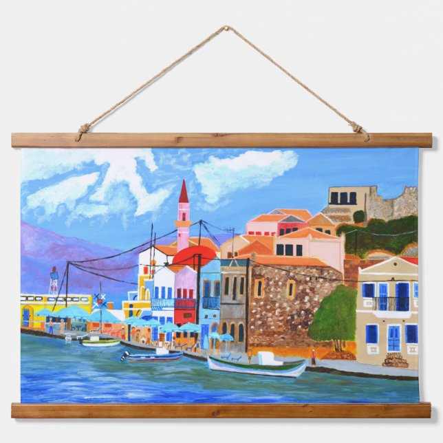 Beautiful Greece tapestry  (Front)