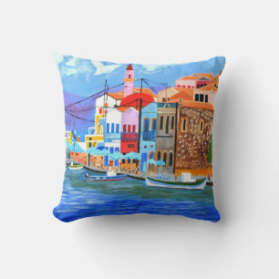Beautiful Greece Throw Pillow