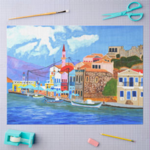 Beautiful Greece Tissue Paper