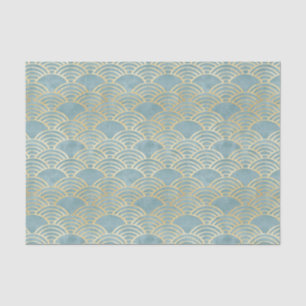 Beautiful, green Art Deco,metallic,elegant,chic,fa Tissue Paper